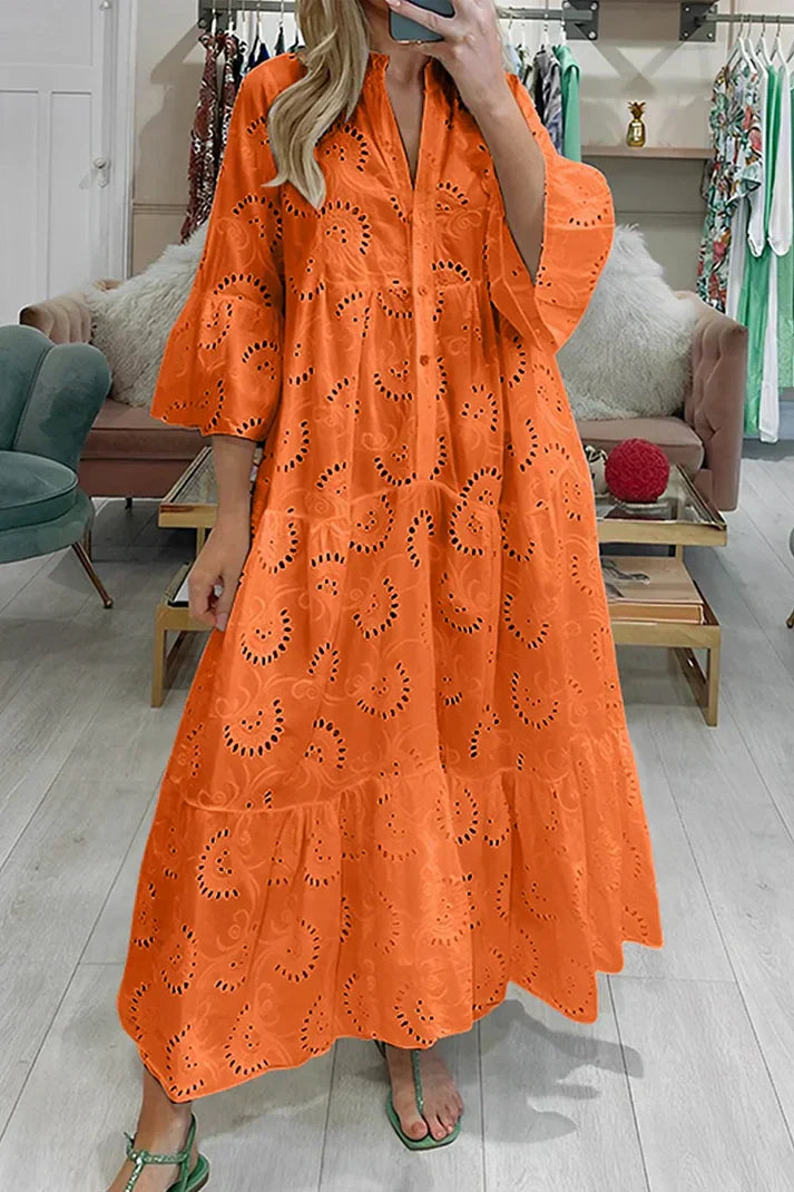 Chic Lace Embroidered Robe