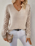 Chic V-Neck Knit Sweater for Ultimate Comfort
