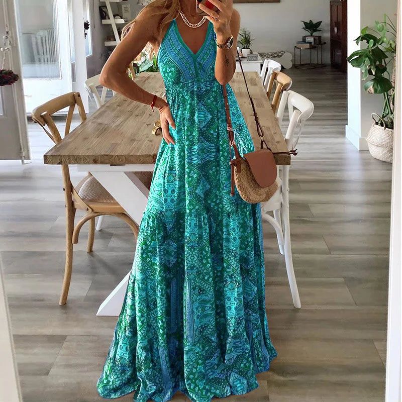 Robe Maxi Fleurie d'Été - Aiah Collection
