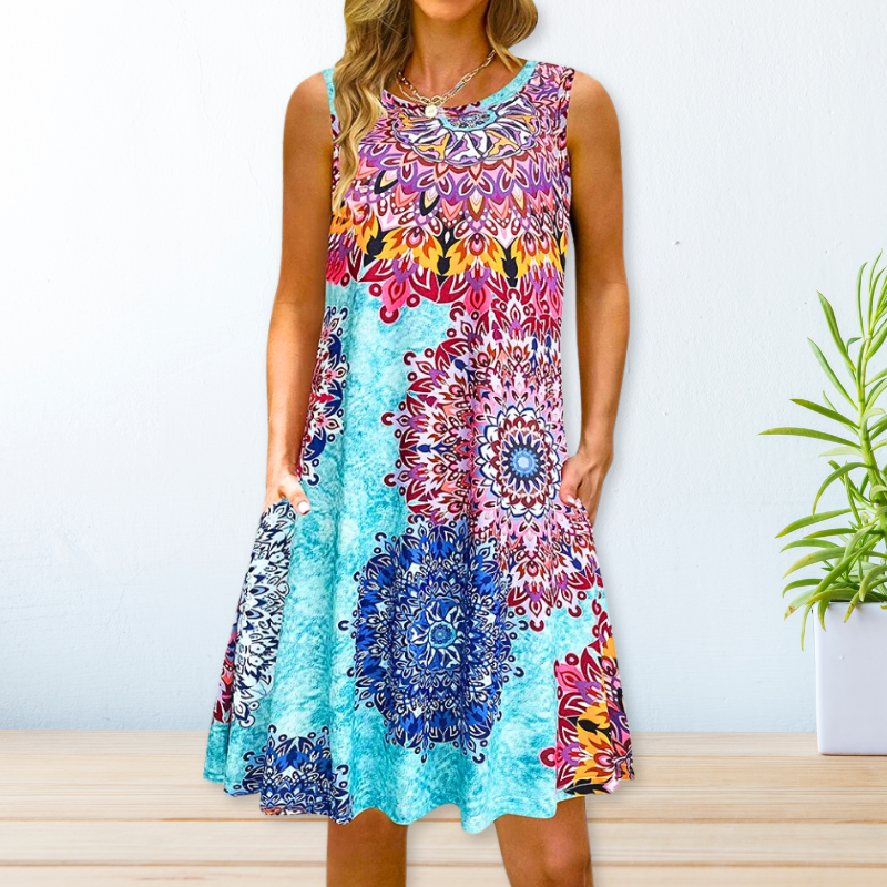 Robe Maxi Légère à Imprimé Floral