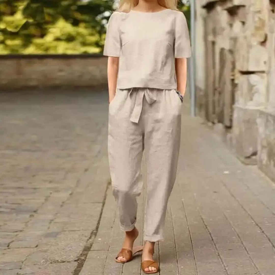 Ensemble Chic et Confortable pour la Saison Printemps/Été