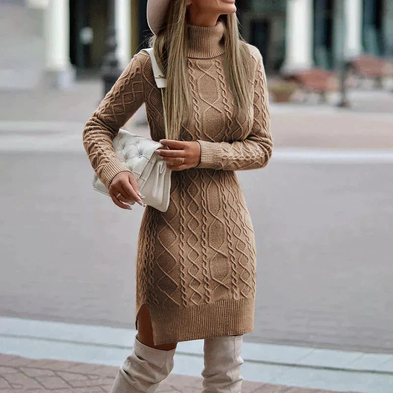 Chic Robe Tricotée d'Hiver