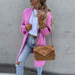 Cardigan long en maille douce pour un confort exceptionnel