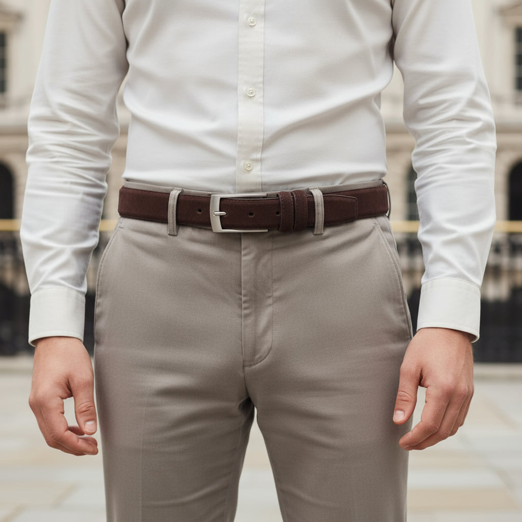 Ceinture en suède premium pour hommes | Élégance intemporelle