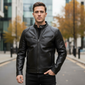 Veste Biker Casual pour Hommes | Cuir Vegan Durable