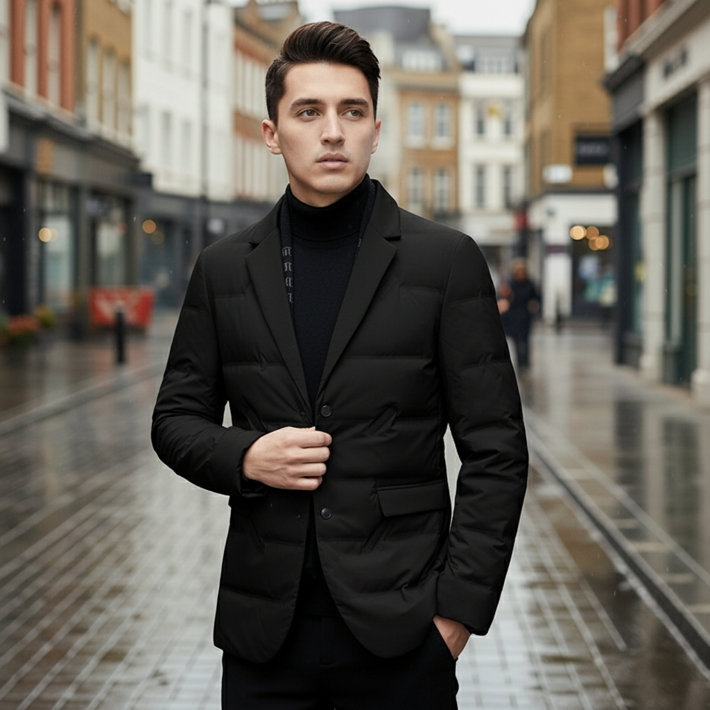 Blazer Ajusté pour Hommes | Imperméable et Rembourré