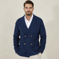 Blazer Cardigan à Double Boutonnage pour Homme | Tissu en Mélange Acrylique