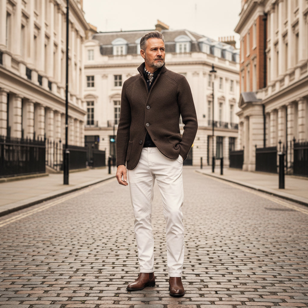 Cardigan Homme | Tricot Douillet, Design Classique, Poches Pratiques