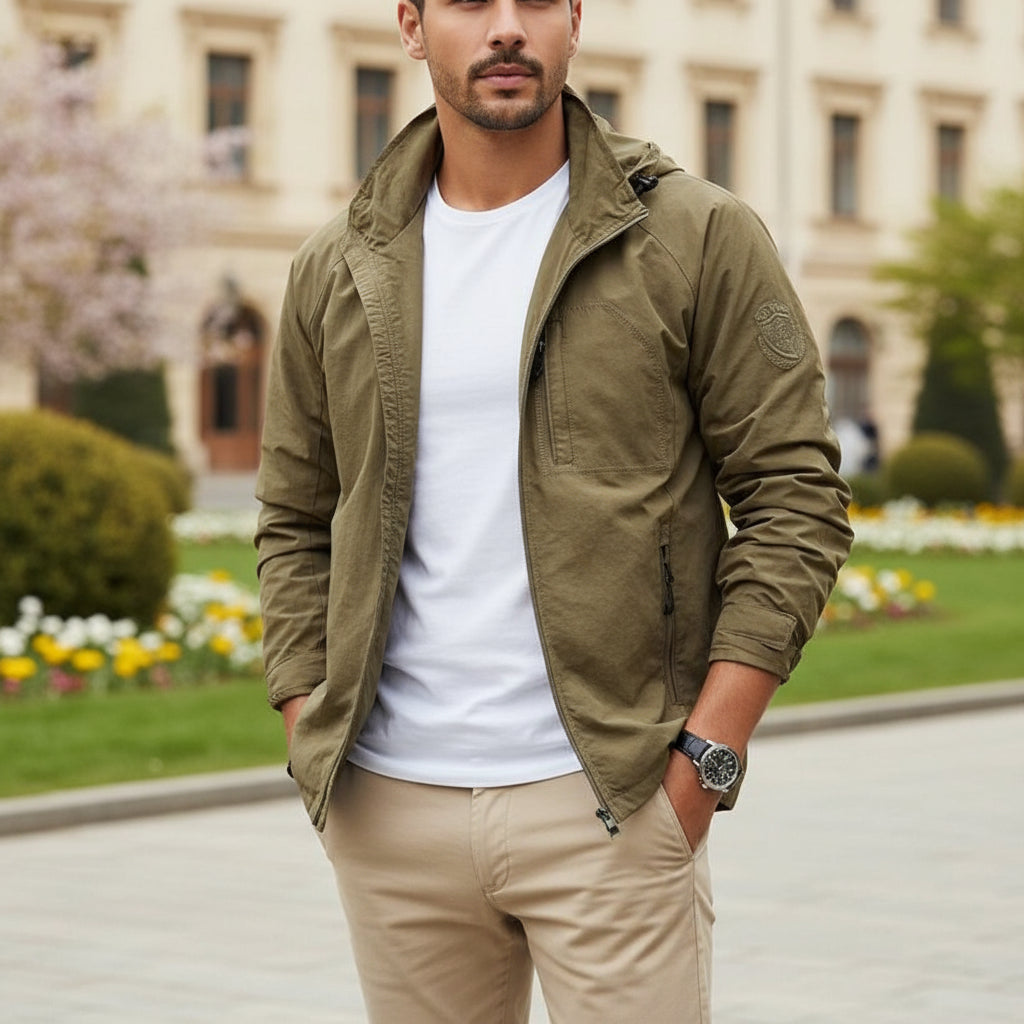 Veste Légère Imperméable pour Hommes | Conception Cargo Respirante