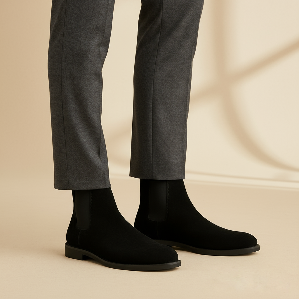 Bottes Chelsea en Suède pour Hommes | Design Premium à Enfiler pour un Style Élégant et Polyvalent