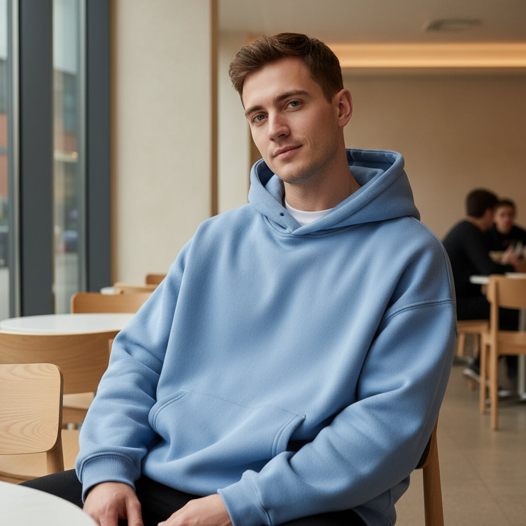 Hoodie Oversized pour Hommes | Polaire Épais et Confortable, Indispensable pour l'Hiver