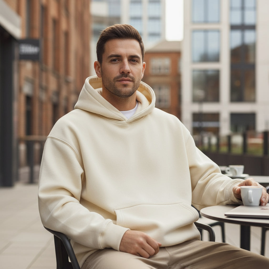 Hoodie Oversized pour Hommes | Polaire Épais et Confortable, Indispensable pour l'Hiver