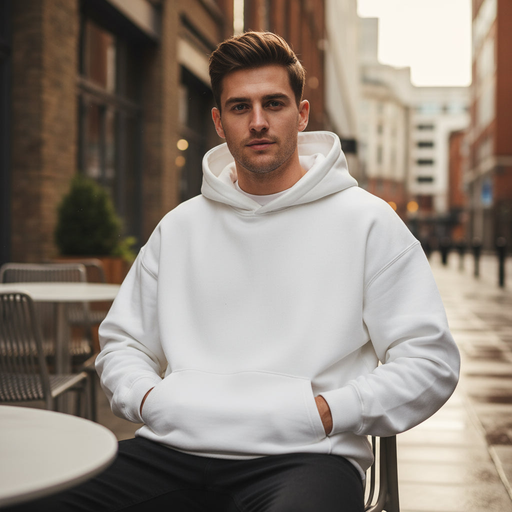 Hoodie Oversized pour Hommes | Polaire Épais et Confortable, Indispensable pour l'Hiver