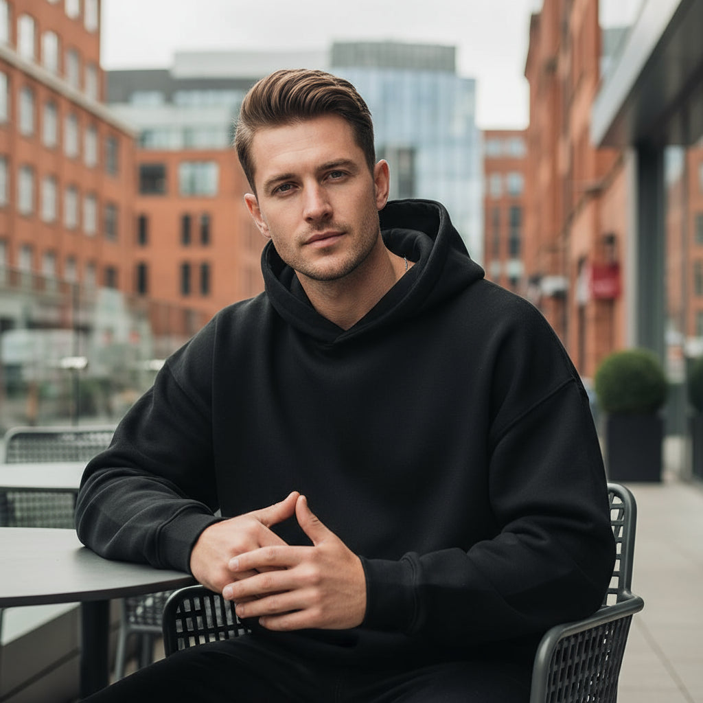 Hoodie Oversized pour Hommes | Polaire Épais et Confortable, Indispensable pour l'Hiver