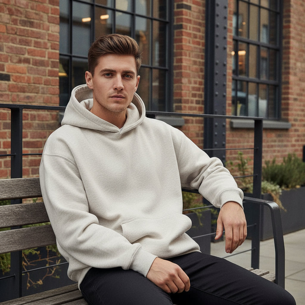 Hoodie Oversized pour Hommes | Polaire Épais et Confortable, Indispensable pour l'Hiver