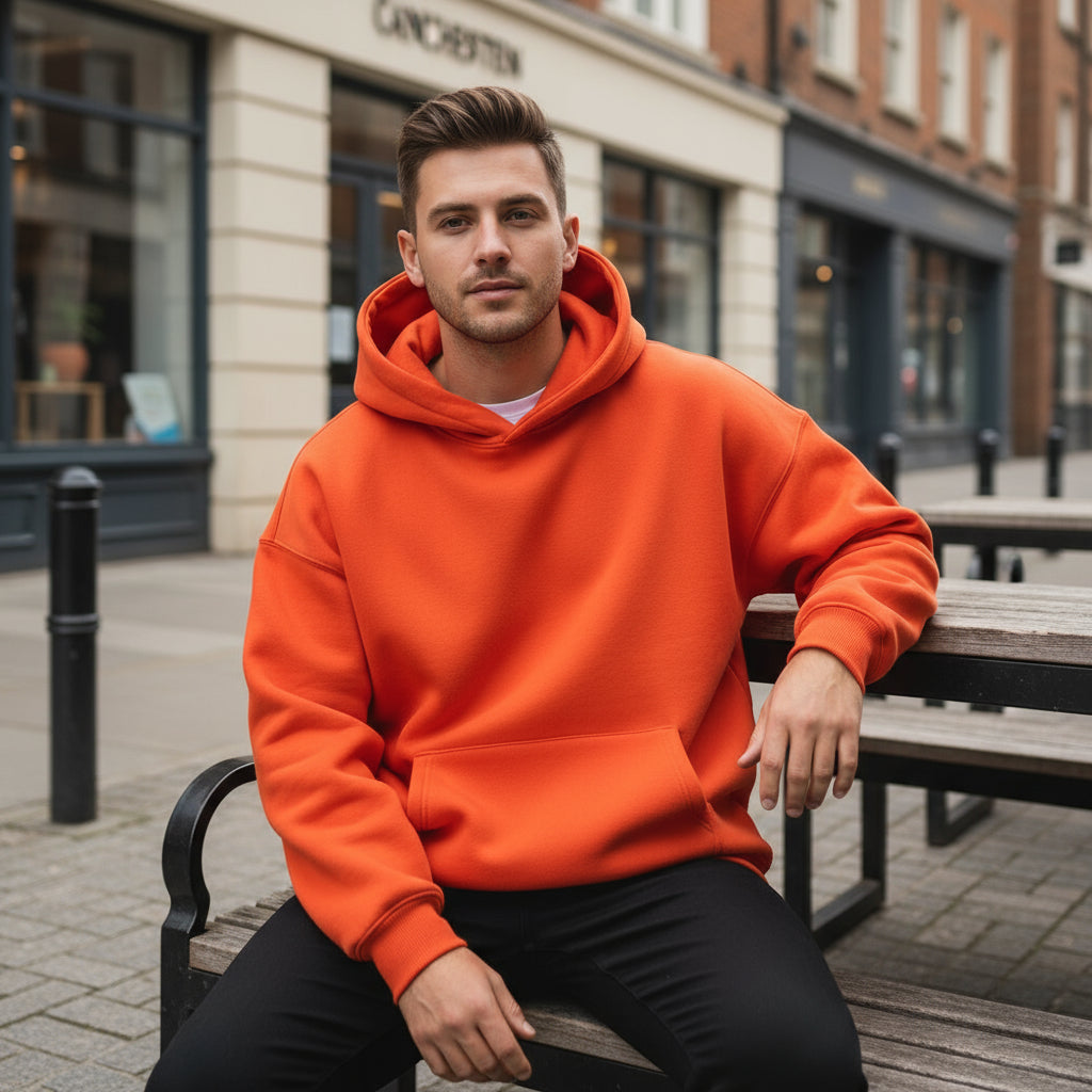 Hoodie Oversized pour Hommes | Polaire Épais et Confortable, Indispensable pour l'Hiver
