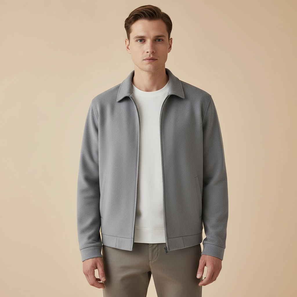 Veste Homme | Design Minimaliste en Polyester Mélangé