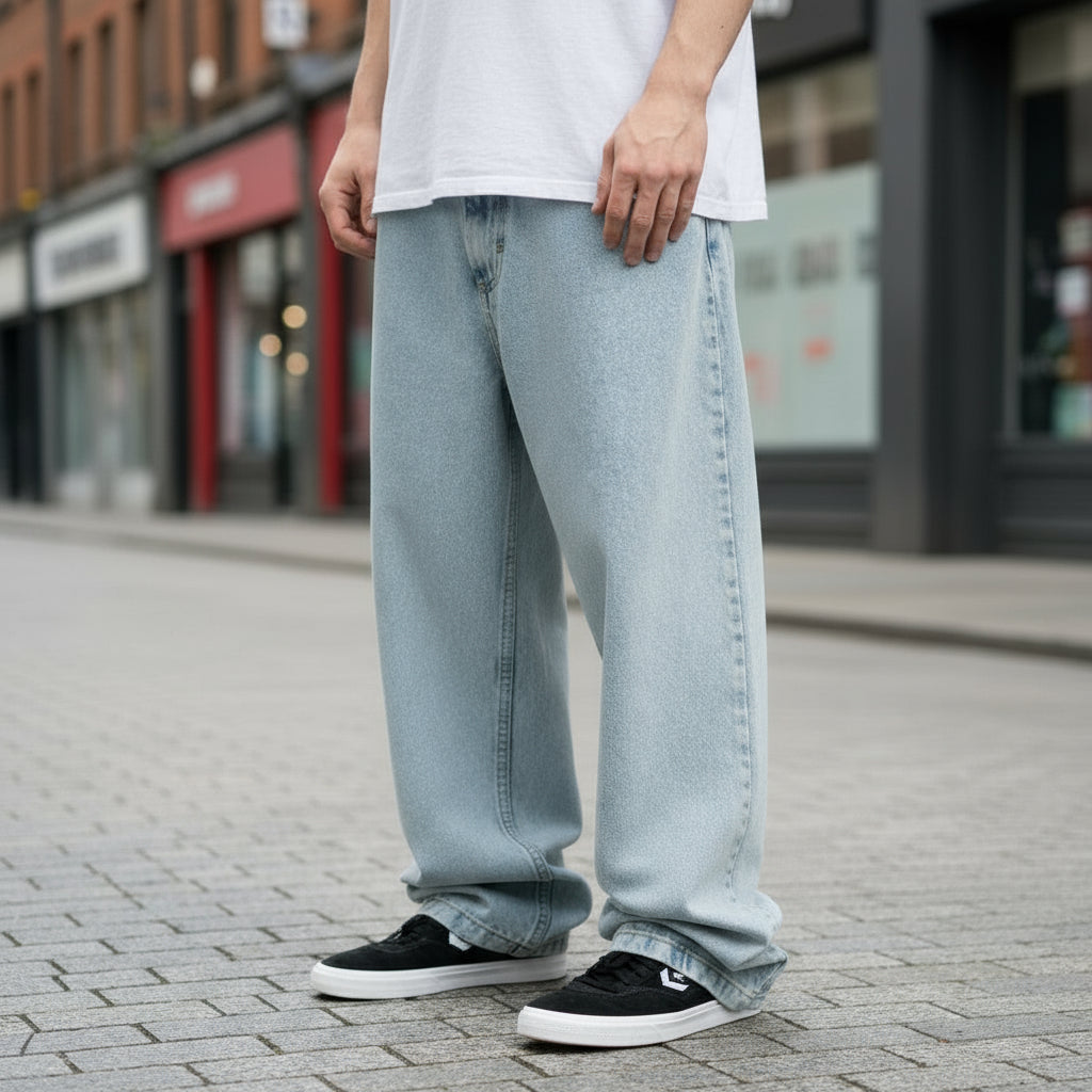 Jeans en Denim Oversize pour Hommes | Style Urbain