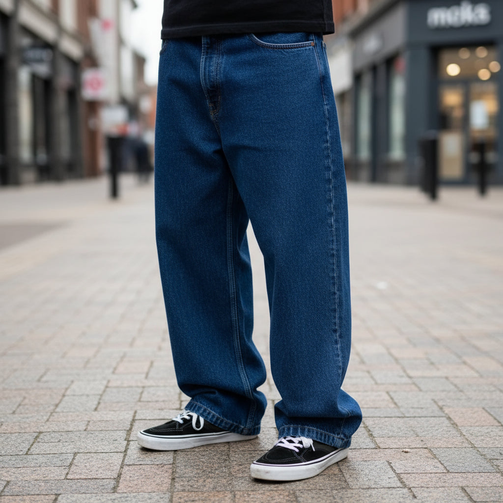 Jeans en Denim Oversize pour Hommes | Style Urbain