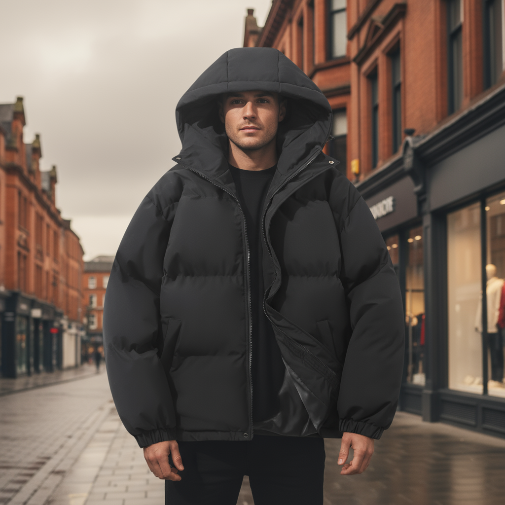 Veste Puffer Isolante pour Homme avec Capuche – Parfaite pour les Aventures Hivernales