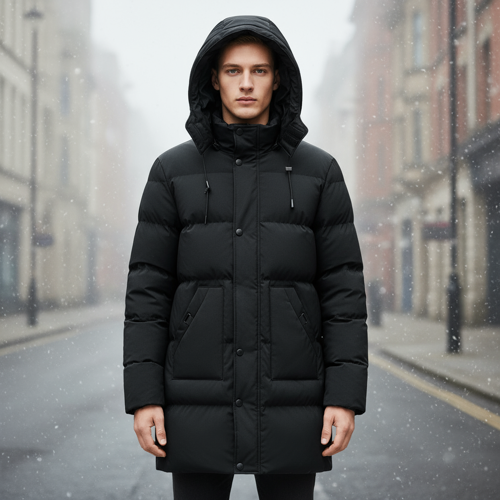 Veste Puffer Longue pour Hommes | Isolation Rembourrée, Design Moderne