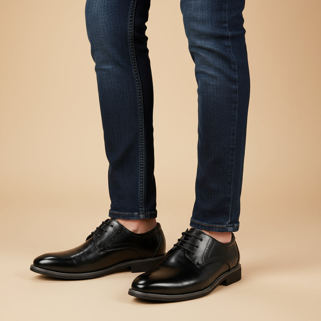 Chaussures à lacets pour hommes avec broderies brogue | Design léger