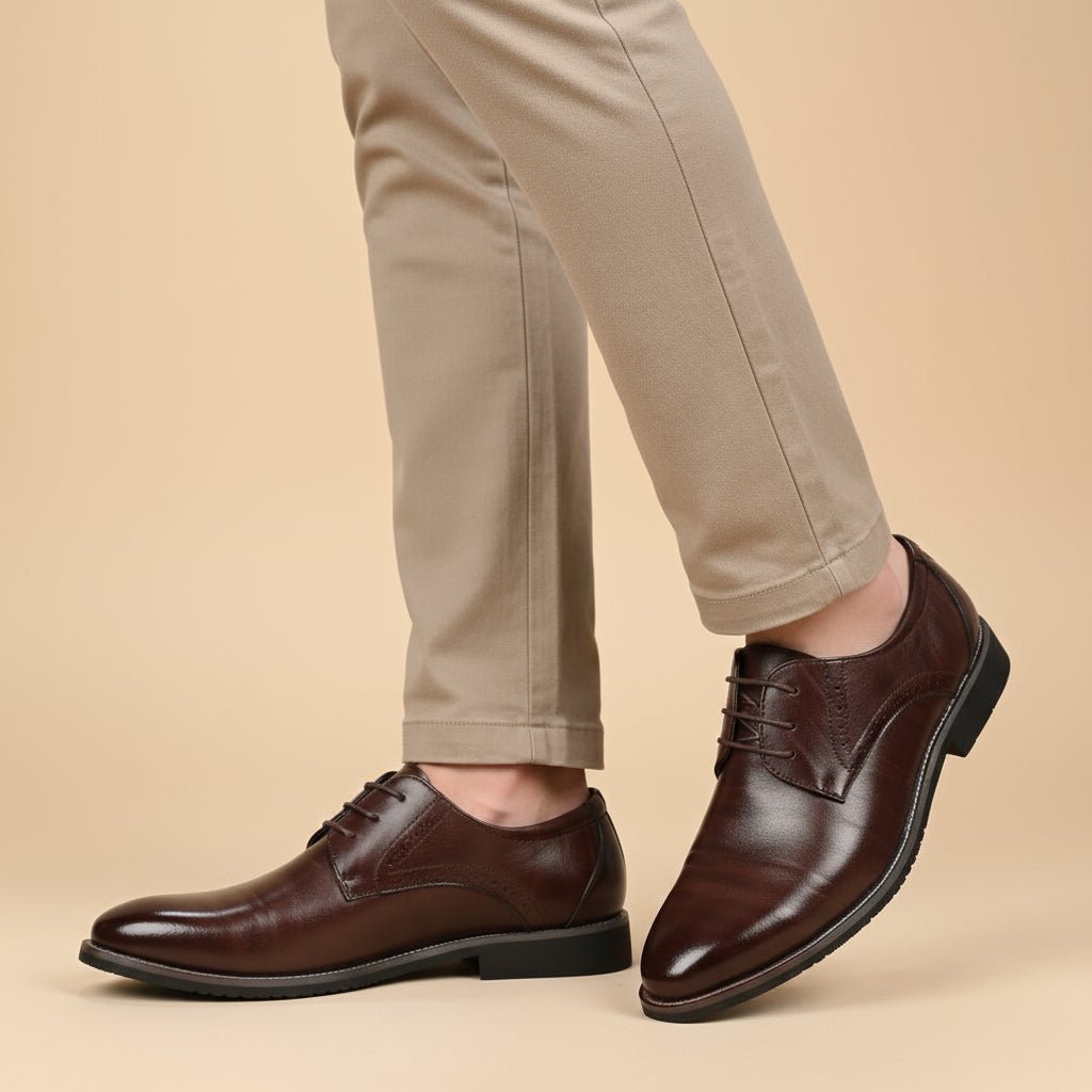 Chaussures à lacets pour hommes avec broderies brogue | Design léger