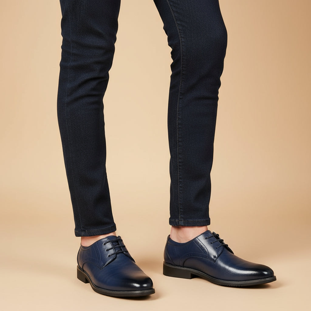 Chaussures à lacets pour hommes avec broderies brogue | Design léger