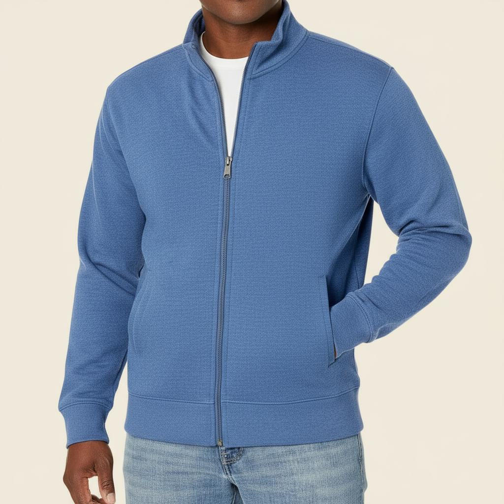 Veste Zippée pour Hommes | Tissu Doux, Design Moderne