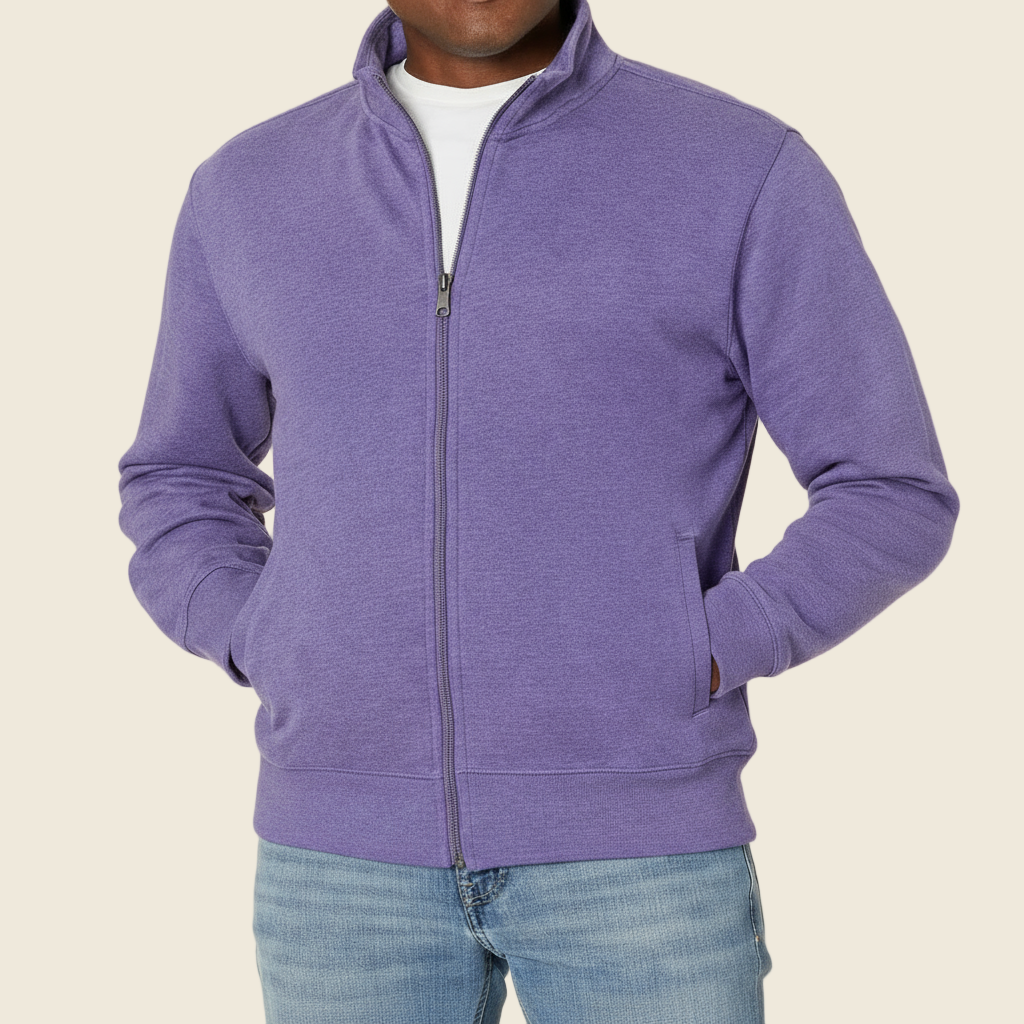 Veste Zippée pour Hommes | Tissu Doux, Design Moderne