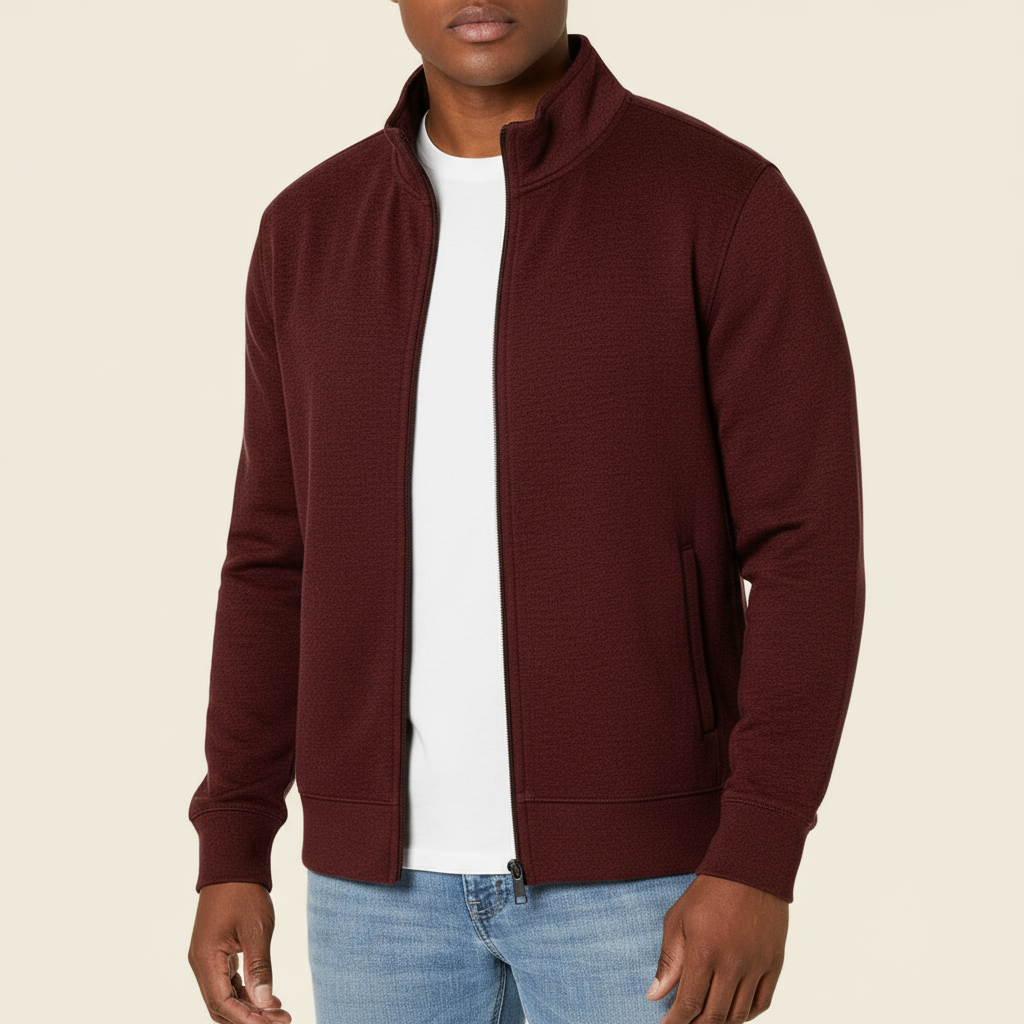 Veste Zippée pour Hommes | Tissu Doux, Design Moderne