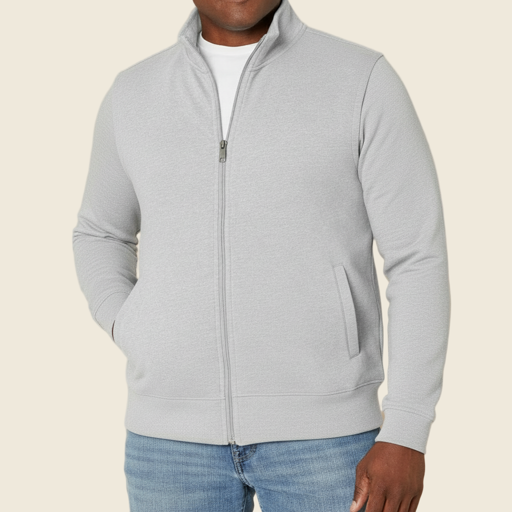 Veste Zippée pour Hommes | Tissu Doux, Design Moderne