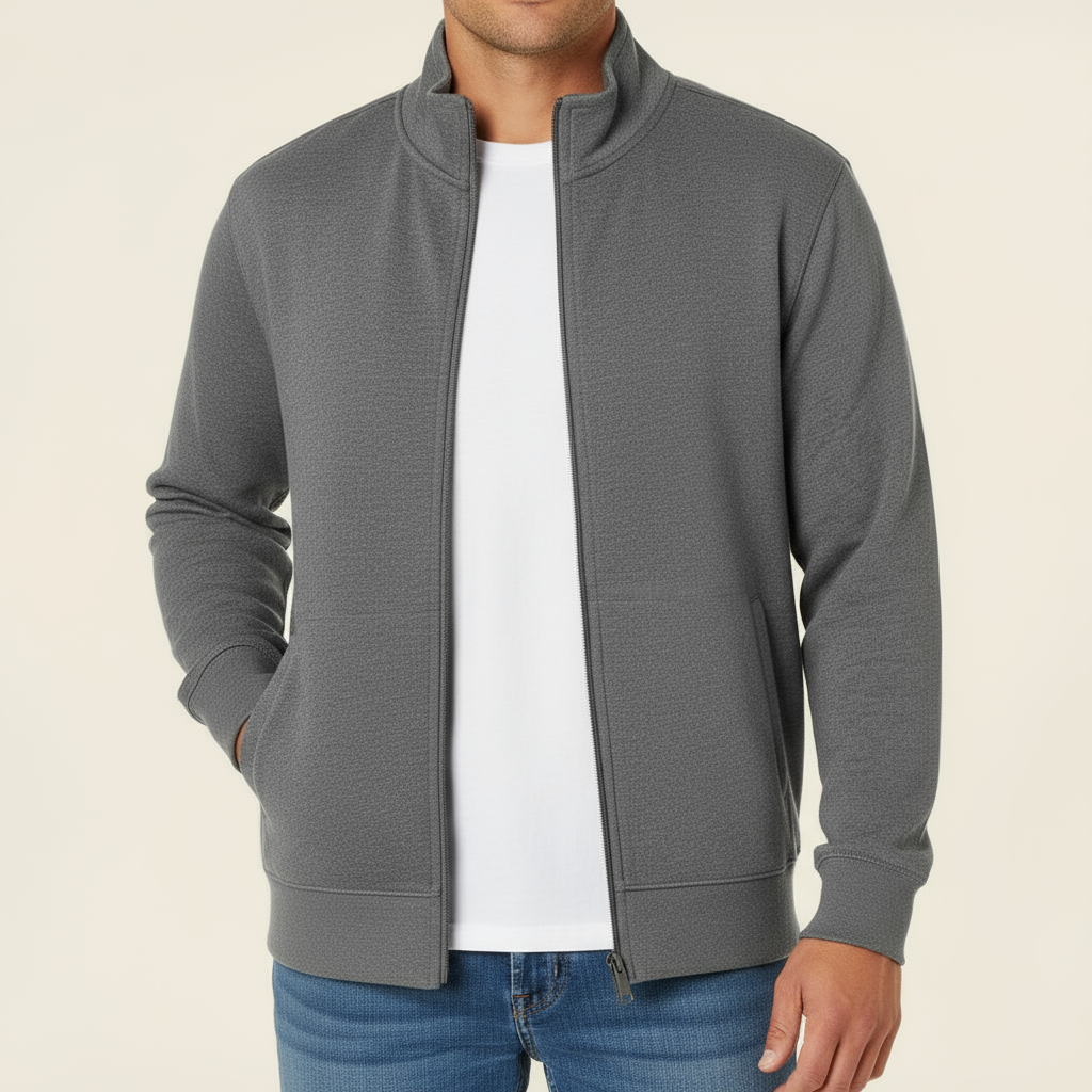 Veste Zippée pour Hommes | Tissu Doux, Design Moderne