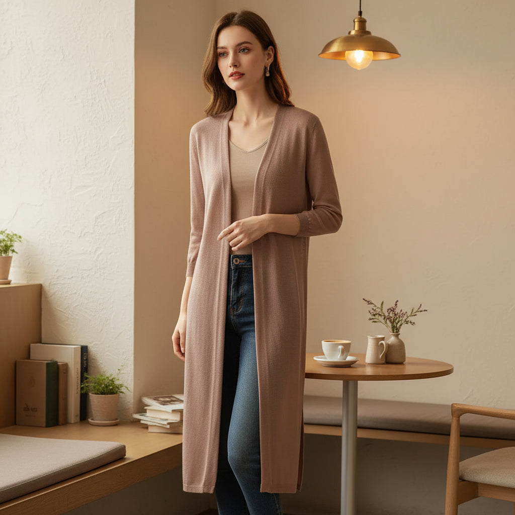 Cardigan léger ouvert pour femmes