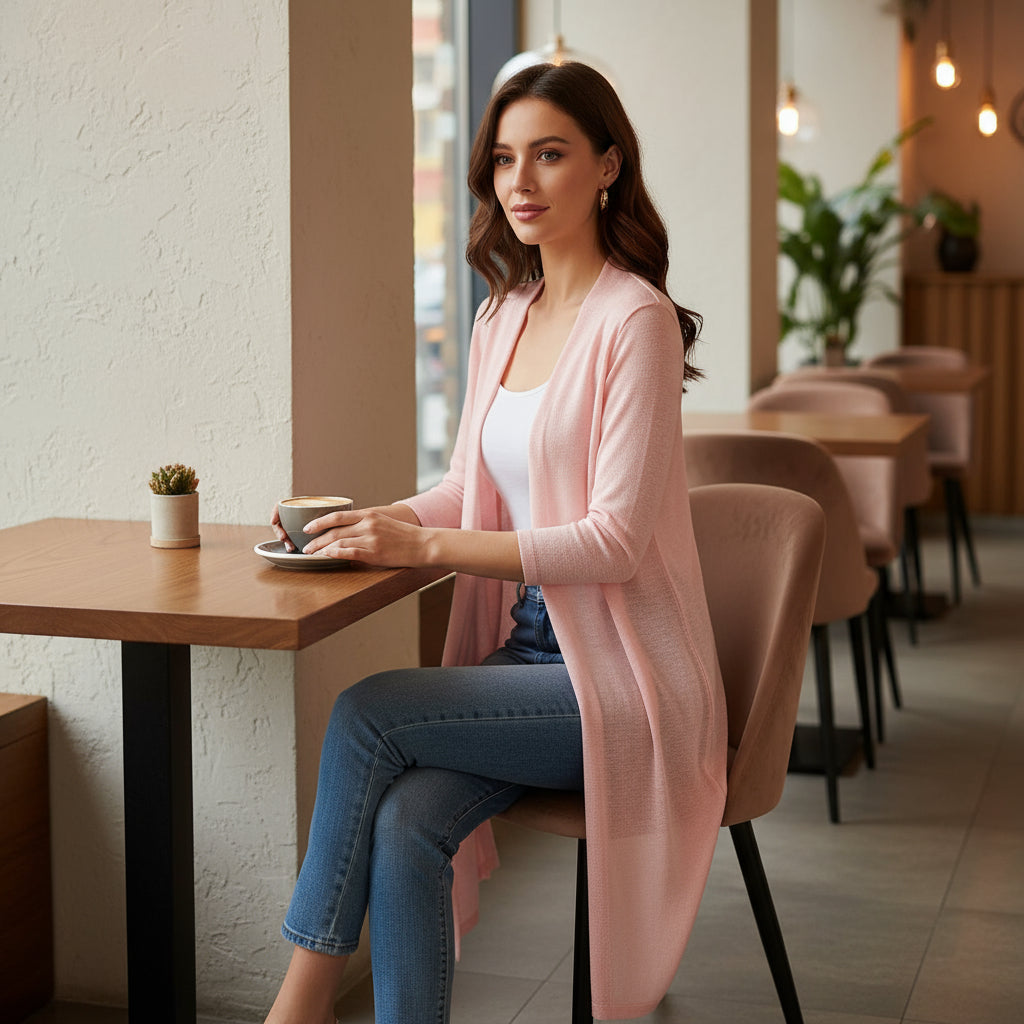 Cardigan léger ouvert pour femmes