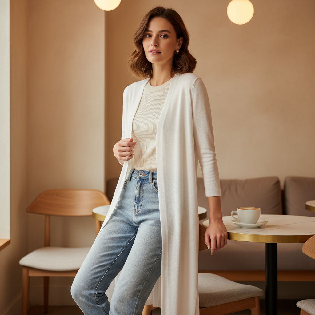 Cardigan léger ouvert pour femmes