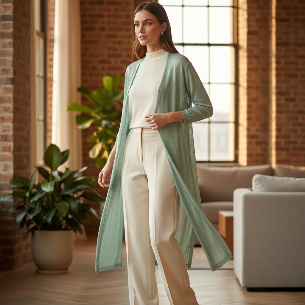 Cardigan léger ouvert pour femmes