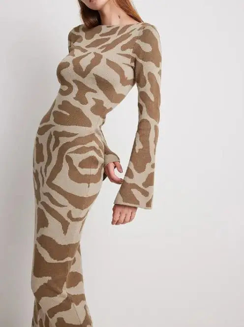 Stacey - Élégante Robe Maxi à Imprimé Floral