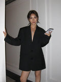 Blazers Oversize Femme à Épaules - Look Décontracté