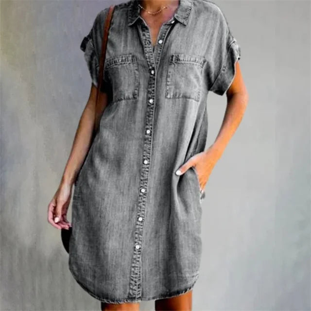 Robe en Denim 'Dagen' - Édition Brise d'Été