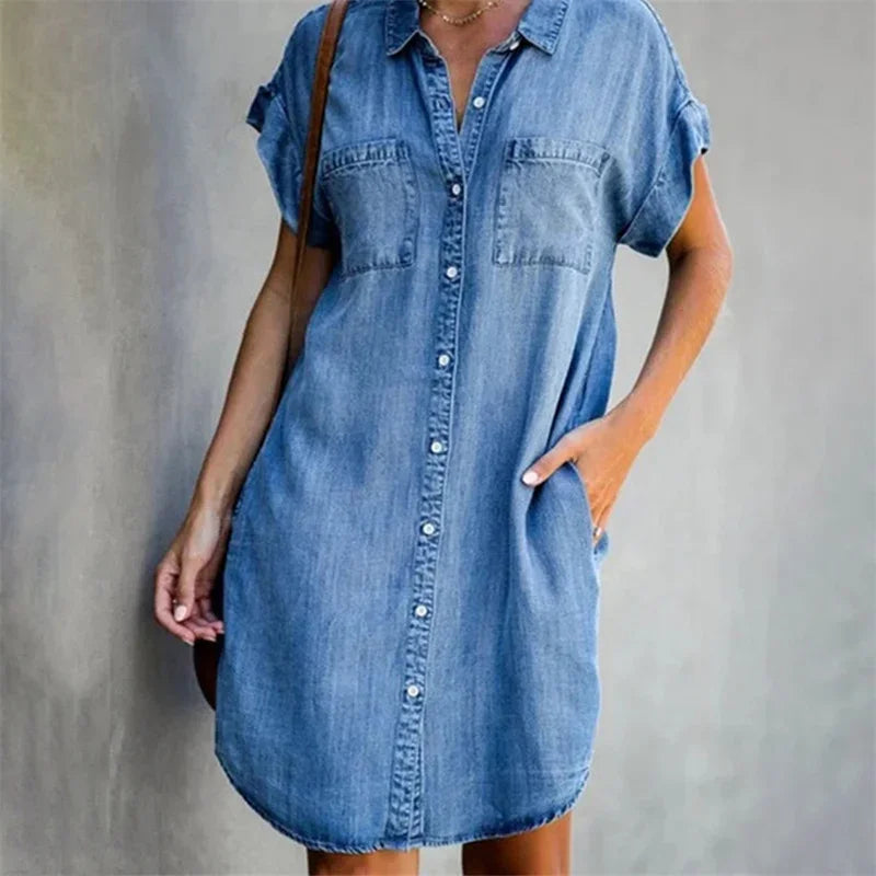 Robe en Denim 'Dagen' - Édition Brise d'Été