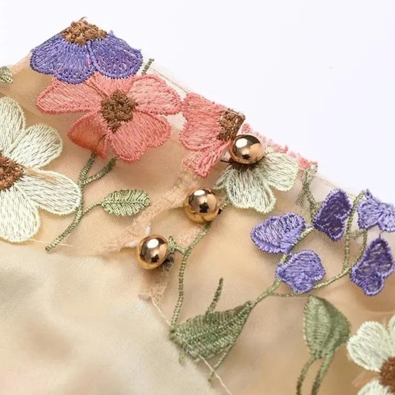 Unique Artisan Floral Robe