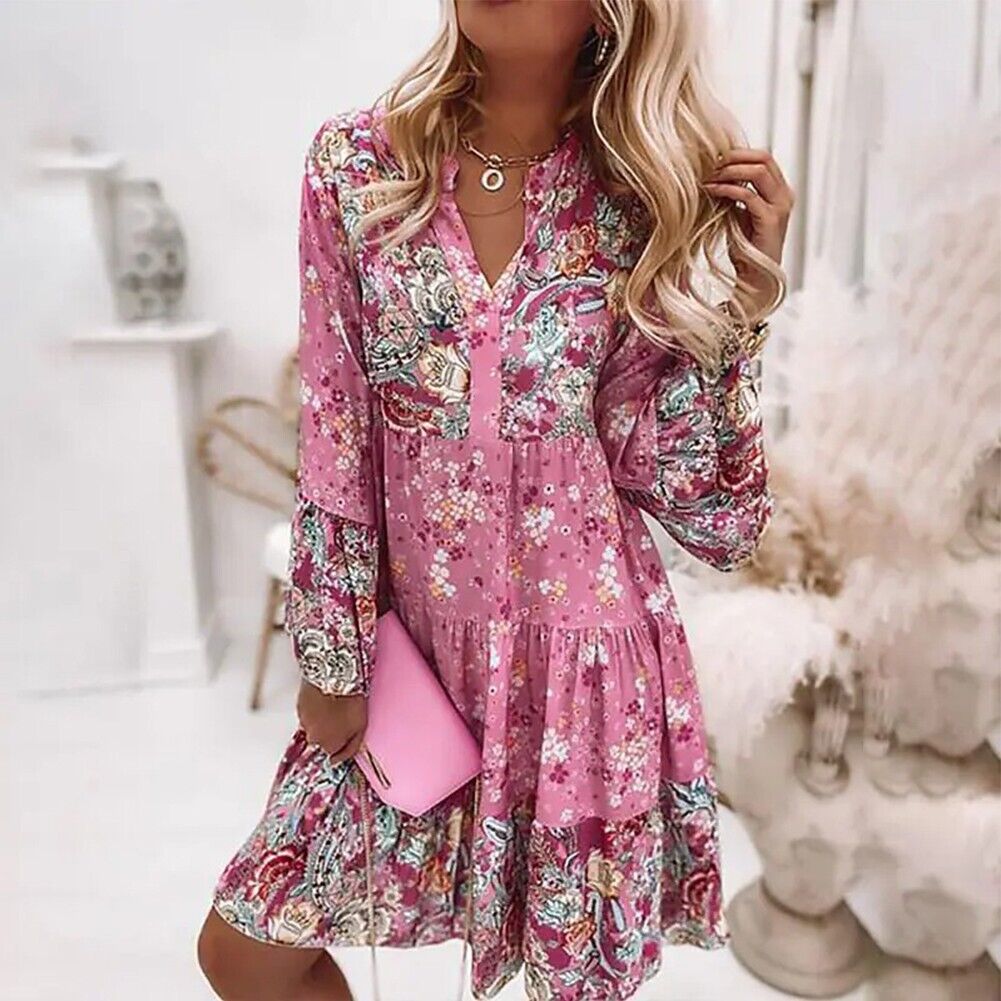 Bries – Robe Midi Bohème à Imprimé Floral