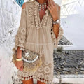 Robe Mini en Dentelle au Style Boho Chic